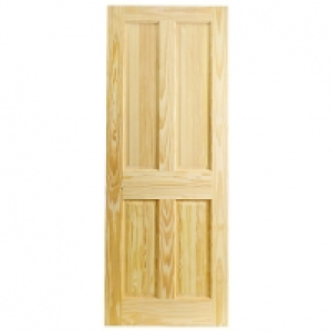 Wickes Skipton Internal Fire Door Clear Pine 4 Panel 1981x83