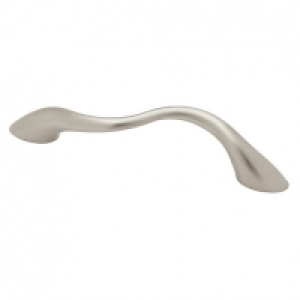 Wickes Wavy designer Handle Matt Nickel 96mm 2 Pack