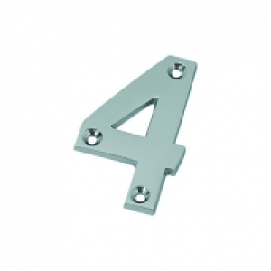 Wickes Door Number 4 Chrome £3.25