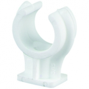 Wickes Plastic Pipe Clips 15mm (Pack of 5)