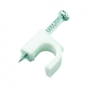 Wickes Coaxial Cable Clips White 100 Pack £1.75