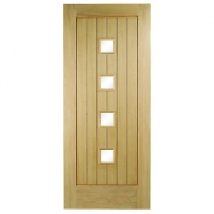 Wickes Sienna External Cottage Oak Veneer Door Glazed 2032 x &pound;329.00