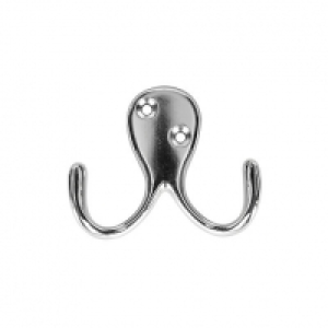 Wickes Two Prong Hook Chrome £2.69