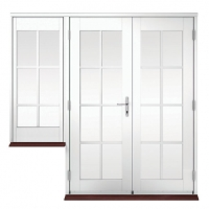 Wickes Coniston Georgian Bar Softwood French Doors 4ft with