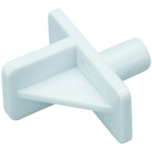 Wickes White Plastic Shelf Supports For Kitchen & Bathroom U