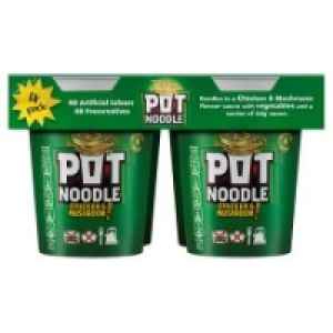 Pot Noodle Chicken And Mushroom 4 X 90G £3.90
