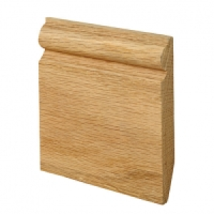 Wickes  Wickes Dual Purpose Chamfered/Torus Oak Skirting 19 x 144 x 