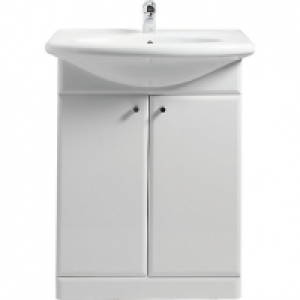 Wickes White Gloss Vanity Unit & Basin 550mm £150.00