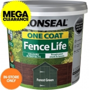 Ronseal Fence Life One Coat Forest Green 9L £5.99