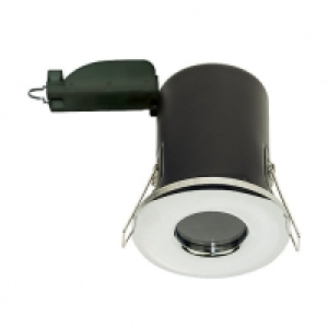 IP65 Fire Rated GU10 Downlight IP65 Polished Chrome No Lamp