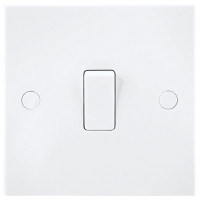 Wickes  British General Single Switch 1 Gang 2 Way 10A White