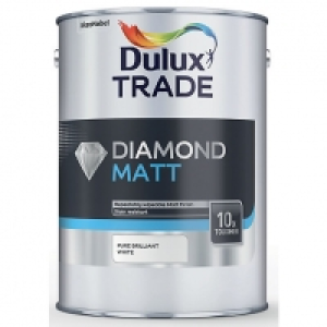 Dulux Trade Diamond Matt Emulsion Paint Pure Brilliant White £49.99