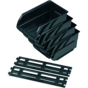 Wickes Medium Wall Hung Storage Bins Pack 4 £6.99