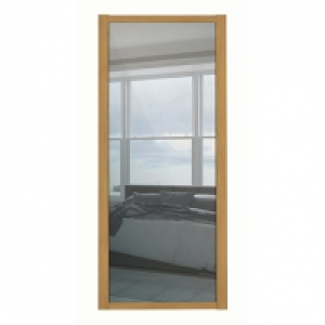 Wickes  Spacepro 1 Panel Shaker Oak Frame Mirror Door 610mm