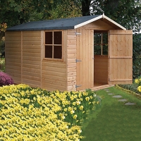 Wickes  Wickes Double Door Timber Shiplap Apex Shed - 7 x 10 ft