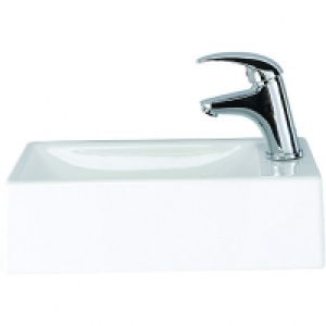 Wickes  Wickes Sorrento Cloakroom Basin Right Hand 400mm