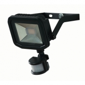 LUCECO LED FLOOD PIR 22W BLACK