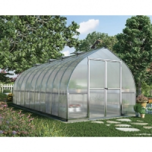 Palram Bella Silver Metal Bell Shaped Greenhouse - 8 x 20