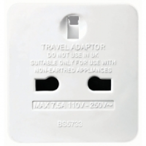 Wickes  Masterplug Travel Adaptor Twin Pack - Uk to Europe