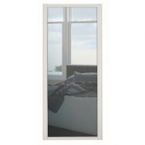 Spacepro 1 Panel Shaker Cashmere Frame Mirror Door 914mm