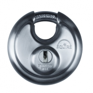 Squire 70mm discus padlock with drill protection & boron sha