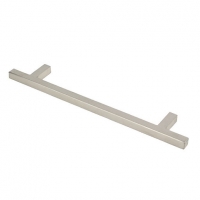 Wickes  Wickes Square T Bar Handle Satin Nickel 160mm 2 Pack