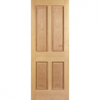 Wickes  Wickes Denham Internal Oak Veneer Door 4 Panel 1981 x 762mm