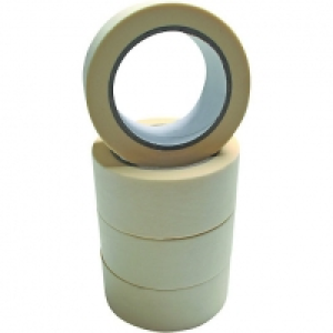 Wickes Masking Tape Cream 48mm x 50m 4 Pack
