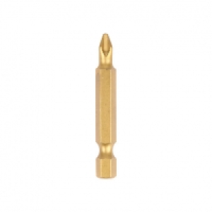 Wickes Titanium Screwdriver Bit Ph NO2 50mm Pack 10