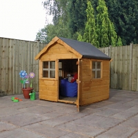 Wickes  Mercia Timber Snug Playhouse with Base - 4 x 4 ft - with Ass