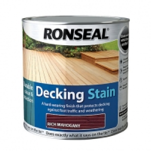 Ronseal Ultra Tough Deck Stain Rich Mahogany 2.5L £24.99