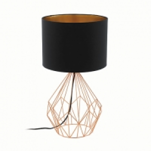 EGLO Vintage Table Lamp Black/Copper