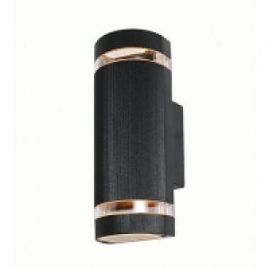 ZINC Helios 2 light Wall Lantern Black