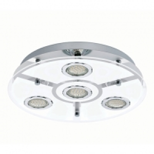 EGLO LED Ceiling 4-Light Chrome