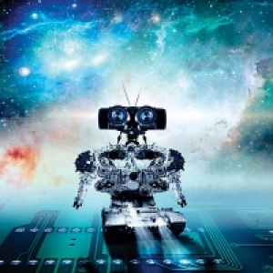 ohpopsi Robot Wall Mural Multi X-large