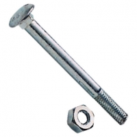Wickes  Wickes Carriage Bolt Nut & Washer M10x75mm Pack 6