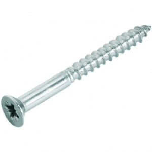 Wickes  Wickes S/Steel CSk Woodscrews No.10x76mm Pack 4