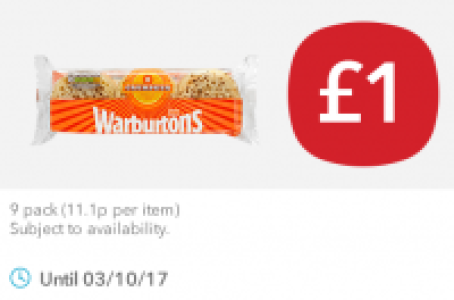 Warburtons Crumpets £1.00