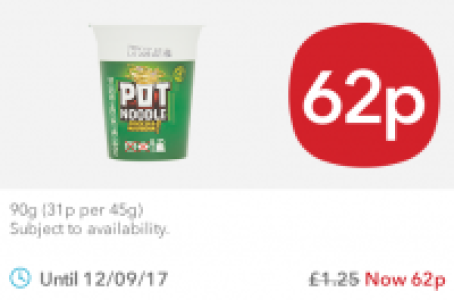 Pot Noodle £1.25