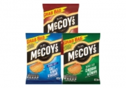 McCoys Flame Grilled Steak, Salt & Malt Vinegar, Cheddar & O £0.89