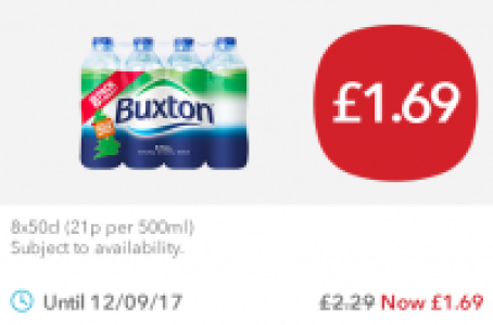 Buxton Still Natural Mineral Water £1.69