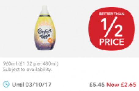 Comfort Intense Fabric Conditioner £2.65