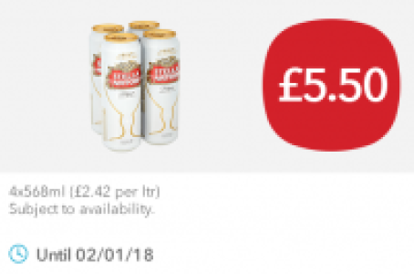 Stella Artois Cans £4.35
