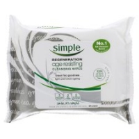 Tesco  Simple Age Resisting Cleansing Face Wipes 25 Pack