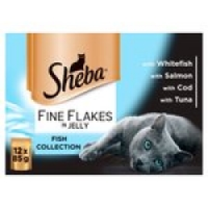 Sheba Pouch Fine Flakes Fish Selection in £4.00