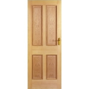 Wickes Denham Internal Fire Door Oak Veneer 4 Panel 1981x838