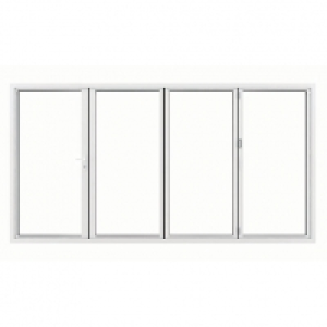 Jci Aluminium Folding Door Set White Right Opening 2090 x 35