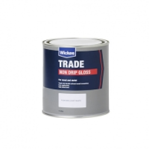 Wickes Trade Non-drip Gloss - Paint Brilliant White 1L