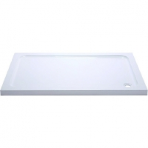 Wickes Slimline High Density Foam Shower Tray White 1200 x 7