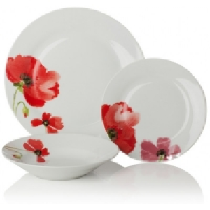Dinner Set Poppy 12 Piece £17.99